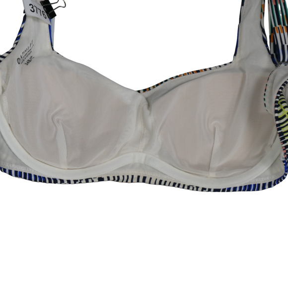 Athleta Bikini Top Womens Size 34 B C Rainbow Remove Pads Underwire Mesh Lined - Picture 7 of 7